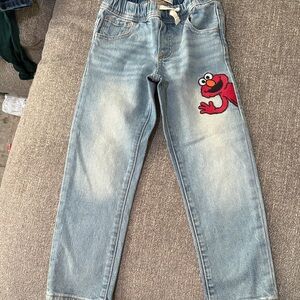 GAP Light Blue Kids Jeans with Elmo Embroidery (new without tag)